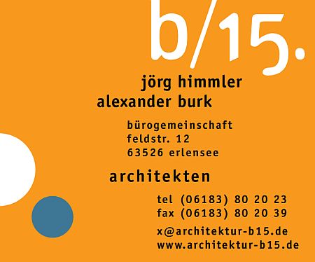 Logo b/15.architekten

Architekt Jörg Himmler