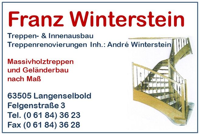 Logo Schreinerei Franz Winterstein
Inh. Andrè Winterstein